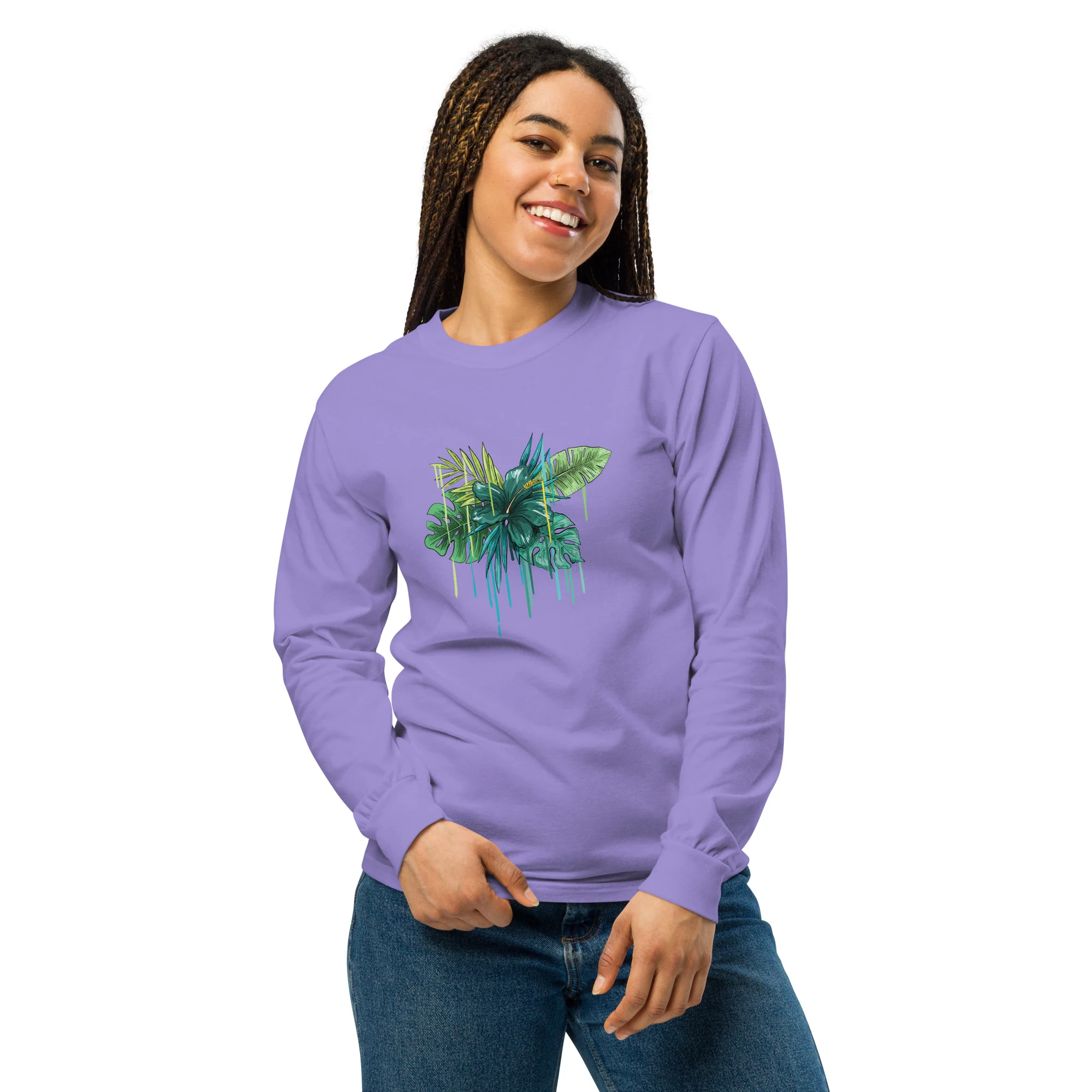 Garment-dyed heavyweight long-sleeve shirt - Image 16