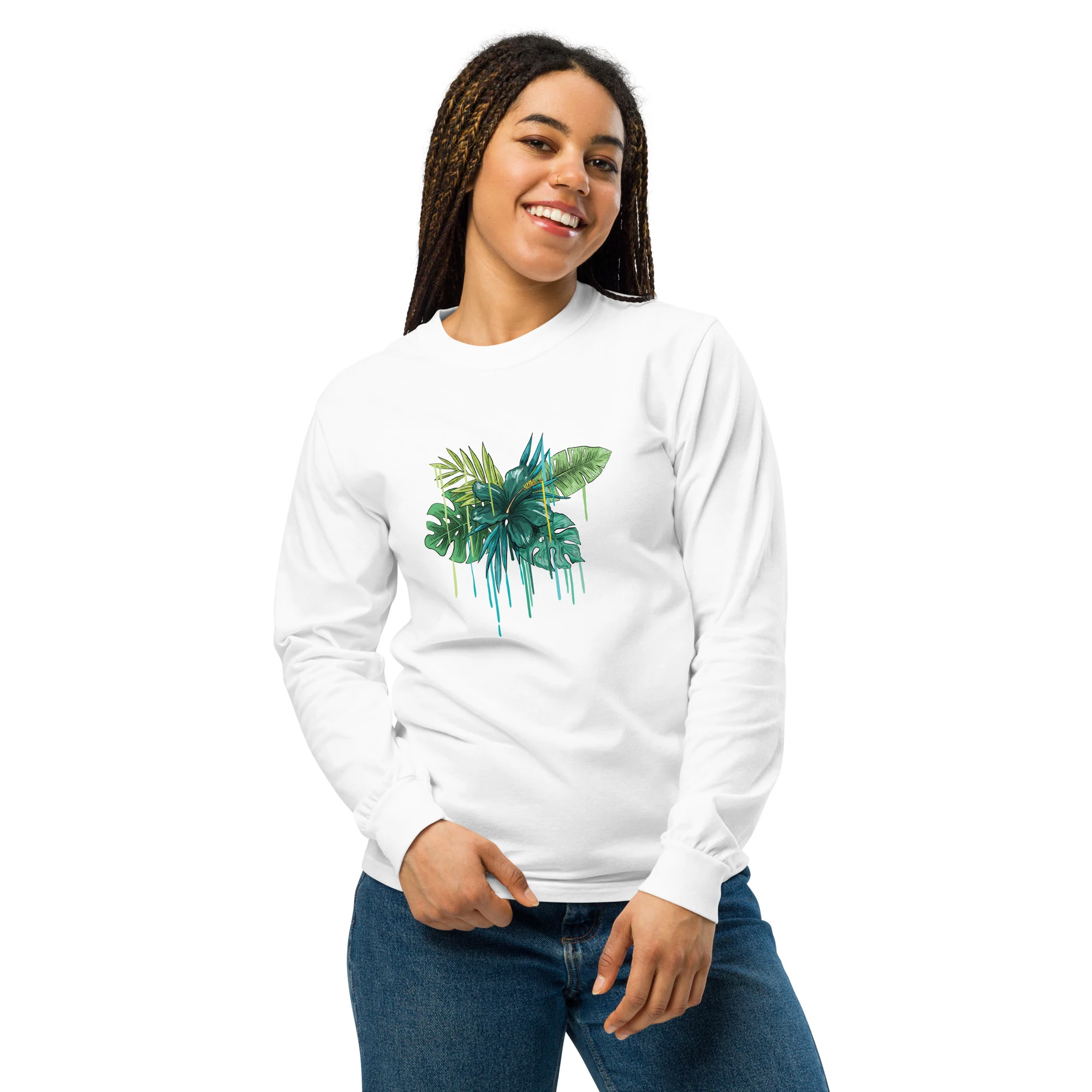 Garment-dyed heavyweight long-sleeve shirt - Image 19